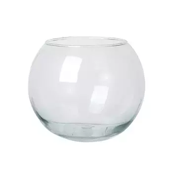 Ваза Шаровая 5 л Стекло D 22,7 см x H 19,2 см Прозрачный