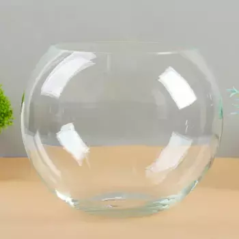 Ваза "Шаровая" d-15см 20х20 см 6,3 л. 1805 прозрачная