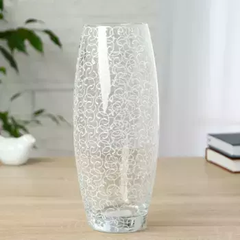 Ваза "Узоры" d-8см 11х26 см