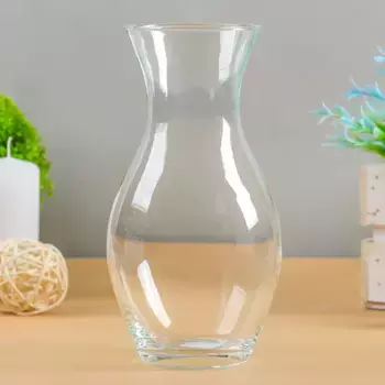 Ваза "Весна" 18/1 d=7см, h=18х9см, 0,65л прозрачная