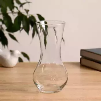 Ваза "Весна" 18/5 17х8 см, 0,67л 2590 прозрачная