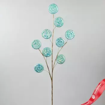 Ветка декоративная Леденцы, 70см, голубой