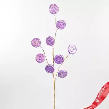 Ветка декоративная Леденцы, 70см, сиреневый
