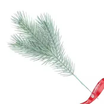 Ветка еловая, 20см, голубой, вид 2