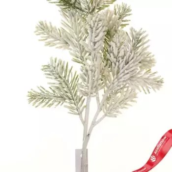 Ветка еловая заснеженная, 60см