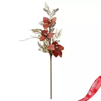 Ветка с цветами, 71см, светло-розовый