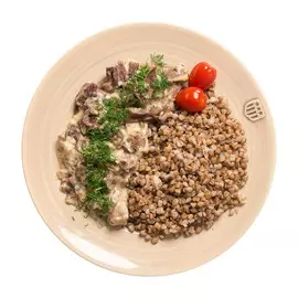 Бефстроганов из говядины с гречкой, «Вкусно Детям», 300 г