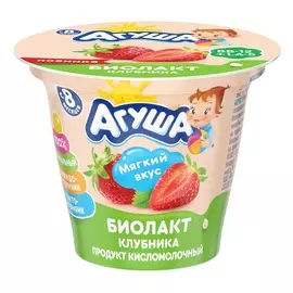 Биолакт Агуша Клубничный 3% 90 г Россия