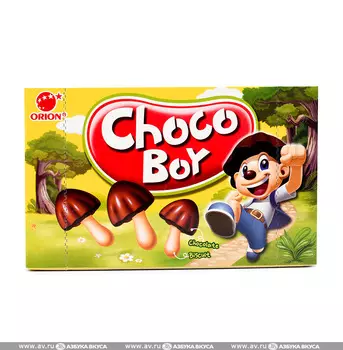 Бисквиты Orion "Чоко Бой" в шоколаде 45г