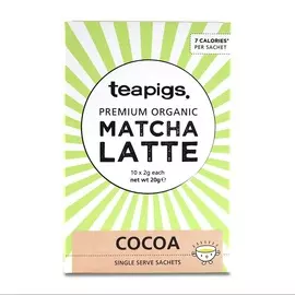 Чай зеленый Teapigs Матча Латте с добавлением какао Organic 10 x 2г порционная Германия
