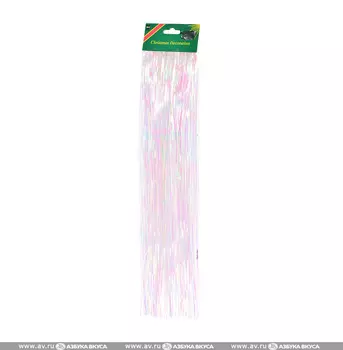 Дождик Premier искристый белый Premier Decorations 1 шт ассорти Великобритания 50х300