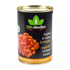 Фасоль Bioitalia в томатном соусе консервированная 400/420 г Италия