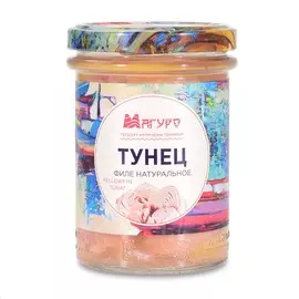Филе тунца Магуро натуральное Дальпромрыба 200 г, Россия