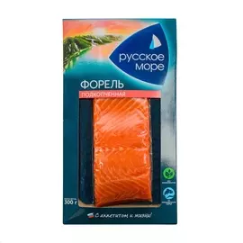 Форель Русское море подкопченная филе-кусок 300г в/у Россия