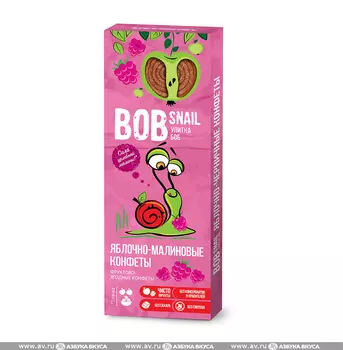 Фруктовая лента BOB SNAIL Улитка БОБ Малина Клубника в ассортименте 30г Беларусь
