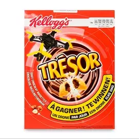 Готовый завтрак "Kellogg's" "Смэкс Tresor" шоколадные подушечки, 400 г, Франция