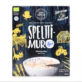 Готовый завтрак Sunspelt шарики из цельнозерновой спельты органик 200г Финляндия