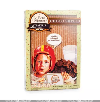 Готовый завтрак TSAKIRIS FAMILY шоколадные лепестки 250г Греция