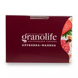 Гранола Granolife Клубника-Малина 60г стаканчик Россия