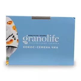 Гранола Granolife Кокос-Чиа 60г стаканчик Россия