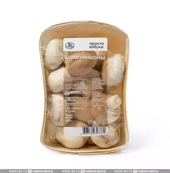 Грибы шампиньоны, «Просто Азбука», 400 г, Россия