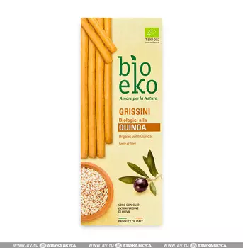 Гриссини с киноа БИО, EKO BIO, 125 г, Италия