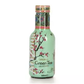 Холодный чай AriZona Green Tea с женьшенем и медом 0.5 л пластиковая бутылка Германия