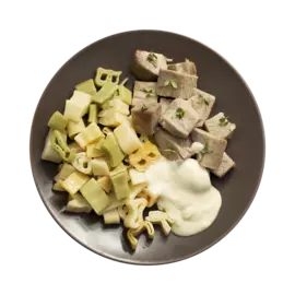 Индейка по-строгановски с макаронами, «Вкусно Детям», 275 г, Россия