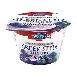 Йогурт Emmi Greek style 2% с черникой 150г Швейцария, БЗМЖ