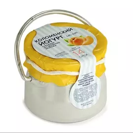 Йогурт питьевой абрикос "Коломенский" 3,4-4,0% 450 г, Россия