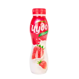 Йогурт питьевой Чудо 2,4% клубника-земляника, 270 г, Россия