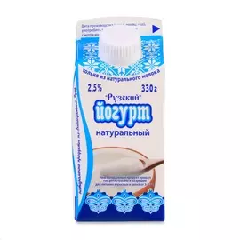 Йогурт питьевой Рузское молоко 2,5% натуральный Россия, БЗМЖ