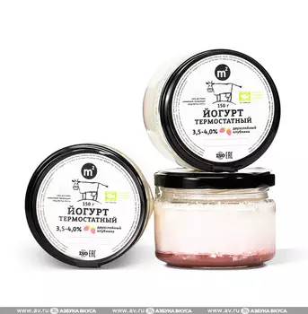 Йогурт термостатный Ферма М2 двухслойный Клубника 150 г Россия