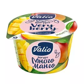 Йогурт Valio 2,6% манго 180г Россия, БЗМЖ