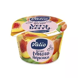 Йогурт Valio 2,6% персик 180 г, Россия, БЗМЖ