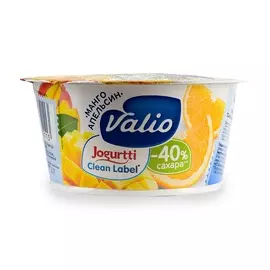 Йогурт Valio 2,9% с манго и апельсином 120г Россия, БЗМЖ