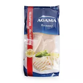 Кальмар очищенный Agama Командорский с глазурью 600г Россия