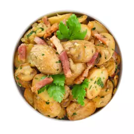 Картофель с грудинкой, тимьяном и розмарином, «Уже Готово», 200 г, Россия