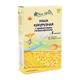 Каша Fleur Alpine кукурузная с пребиотиками гипоаллергенная с 5 месяцев 175 г Германия