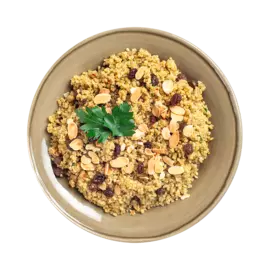 Киноа с изюмом и миндальными лепестками 200 г Уже Готово Городской супермаркет Россия