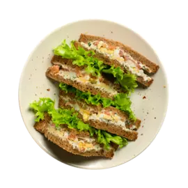 Клаб сэндвич с копченым лососем и яйцом, «Уже Готово», 160 г