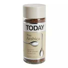 Кофе растворимый Pure Arabica, Today, 95 г, Германия