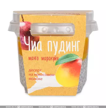 Кокосовый чиа пудинг Sweet Fantasy манго-маракуйя, 120г Россия