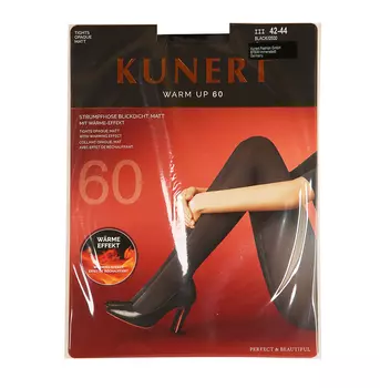 Колготки Kunert Warm Up цвет 050/черный 60 den, размер 3 Германия