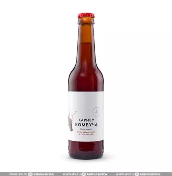 Комбуча «Смородина–Можжевельник», 0,33 л, «Карибу Комбуча», Москва