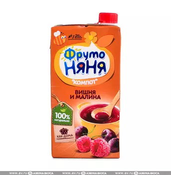 Компот из вишни и малины с 3 лет ФрутоНяня, 500 мл Россия