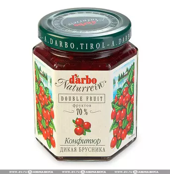Конфитюр d'arbo Дикая брусника 200 г Австрия