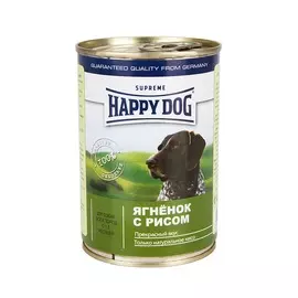 Консервы для собак Happy Dog "Ягненок и рис" 400г