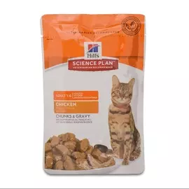 Корм для кошек Hill's Science Plan для взрослых кошек Курица 85г пауч Франция