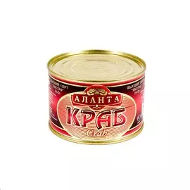 Краб Аланта в солевой заливке 240г ж/б Россия